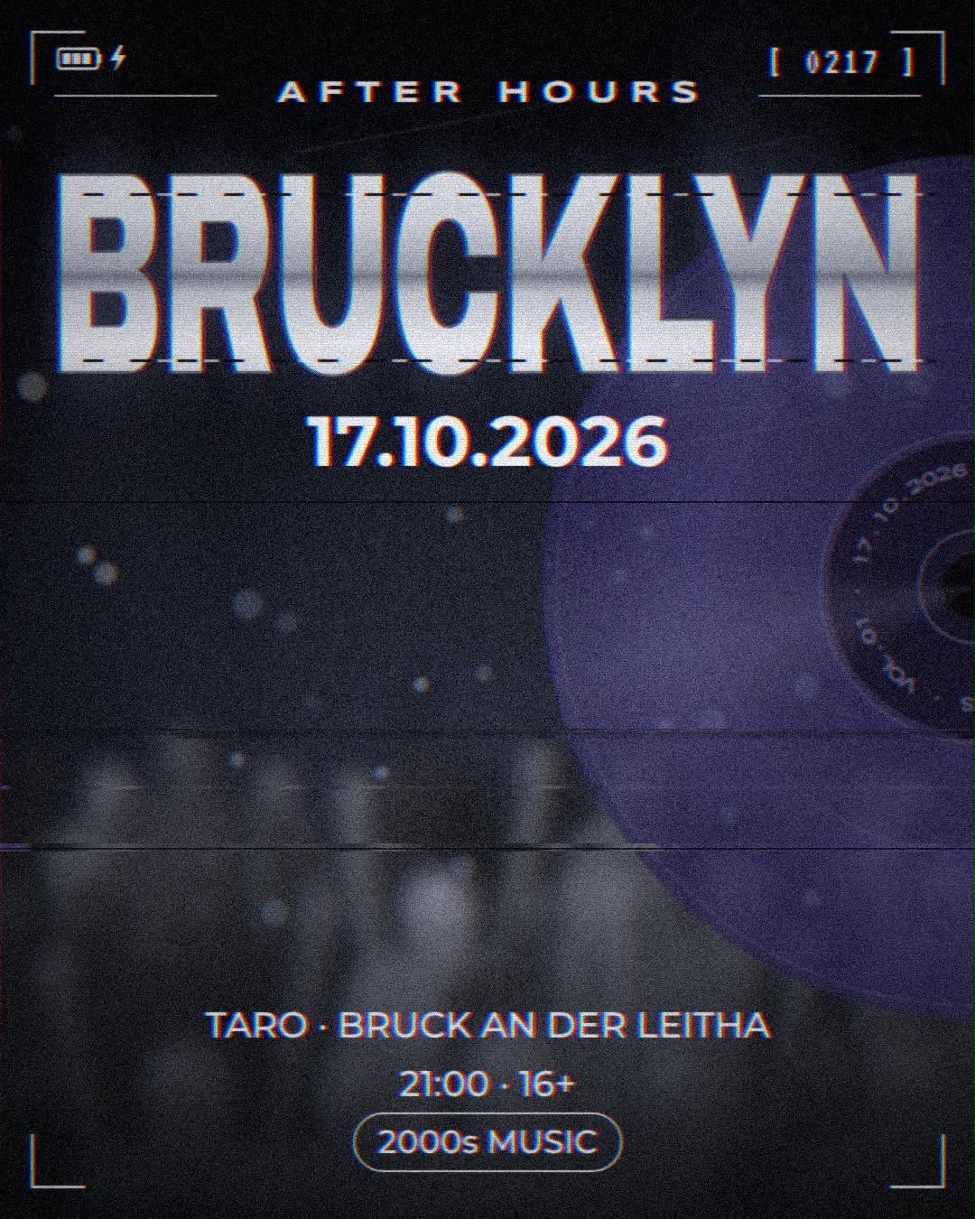 Offizieller Flyer für 📼 FROM BRUCK TO BROOKLYN in Taro Bar