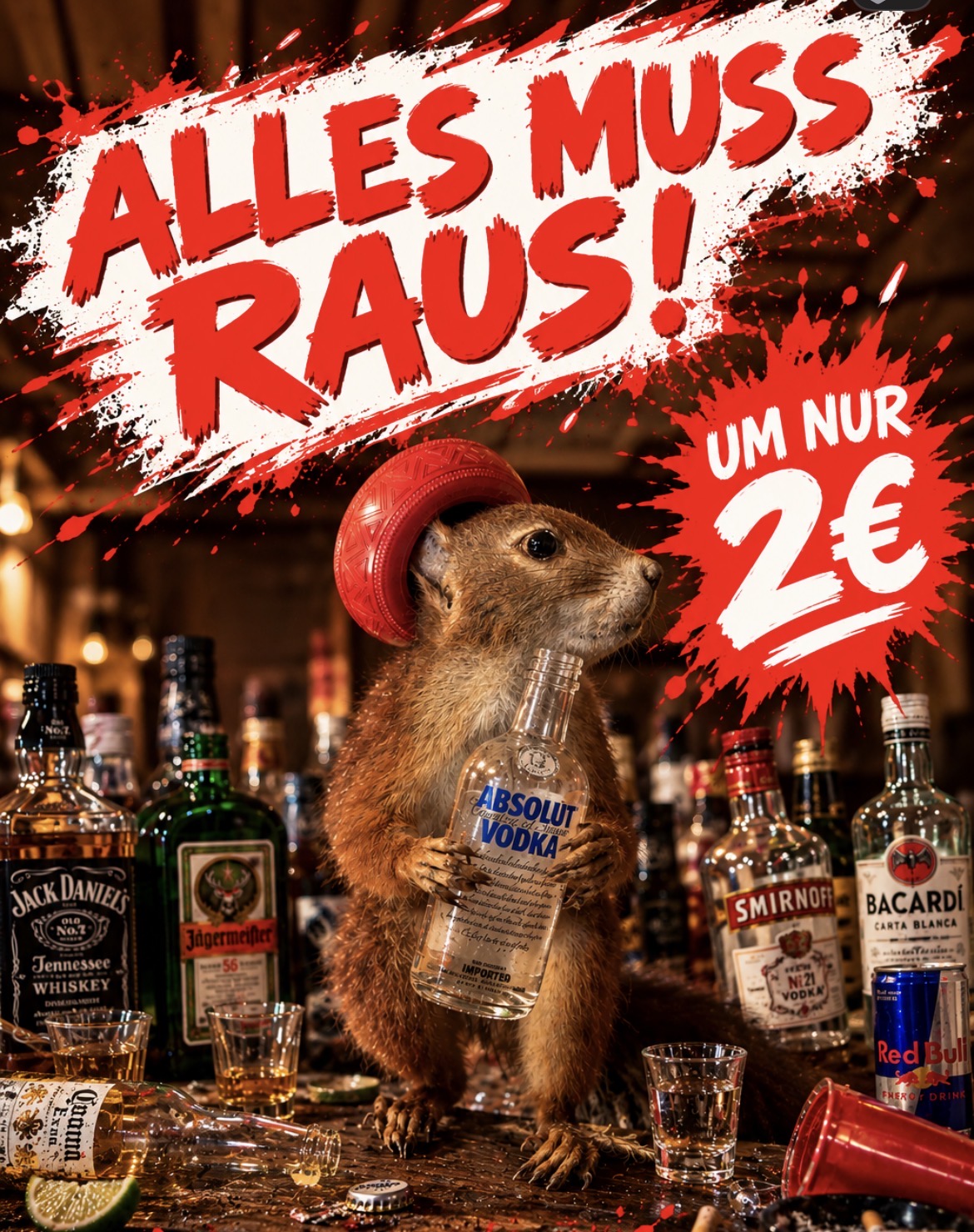 Offizieller Flyer für Stüberlparty in Stranzendorf